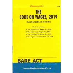 Commercial's The Code on Wages, 2019 Bare Act